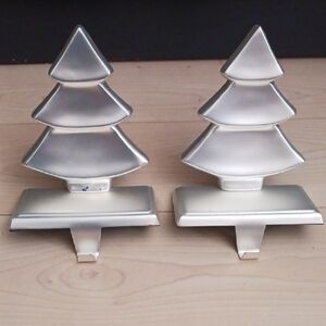 Silver Christmas Tree Stocking Holders